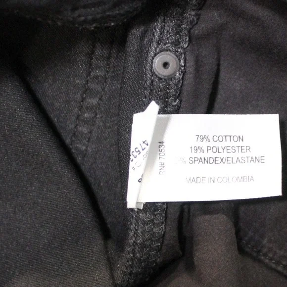 Orvis Mid-Rise Skinny Jeans Black Size 10 Denim Casual Pants - Picture 9 of 13